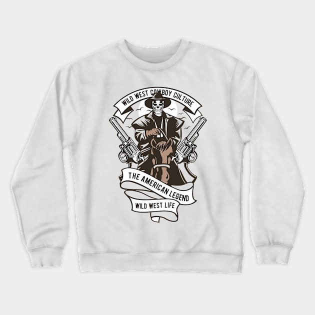 Wild west cowboy culture Crewneck Sweatshirt by p308nx